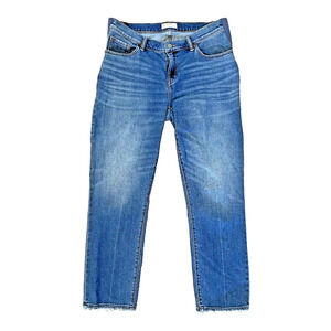 Hatch Boyfriend Maternity Jeans Indigo Under the Bump Stretch Size 27